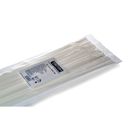 Triton Products 36" Long Heavy-Duty Natural Nylon Ties with 175 lb Tensile Strength 50/pk ZT-36N